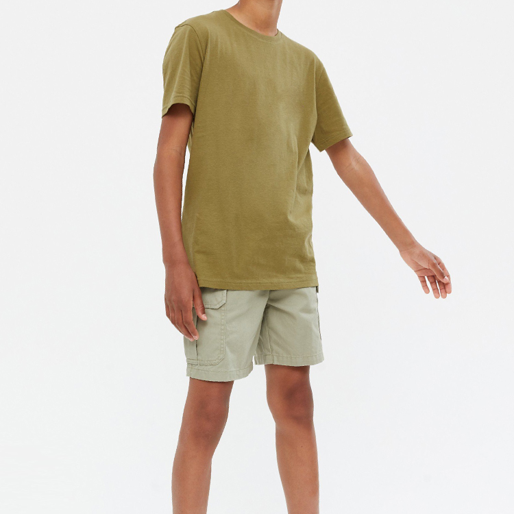 High Quality Soft Cotton Plain Short Sleeve Custom Logo Boys T Shirts For Kids