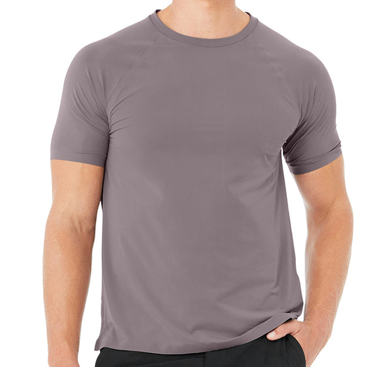Latest Design Wholesale Custom Blank Slim Fit Polyester Spandex Men Fitness T Shirts