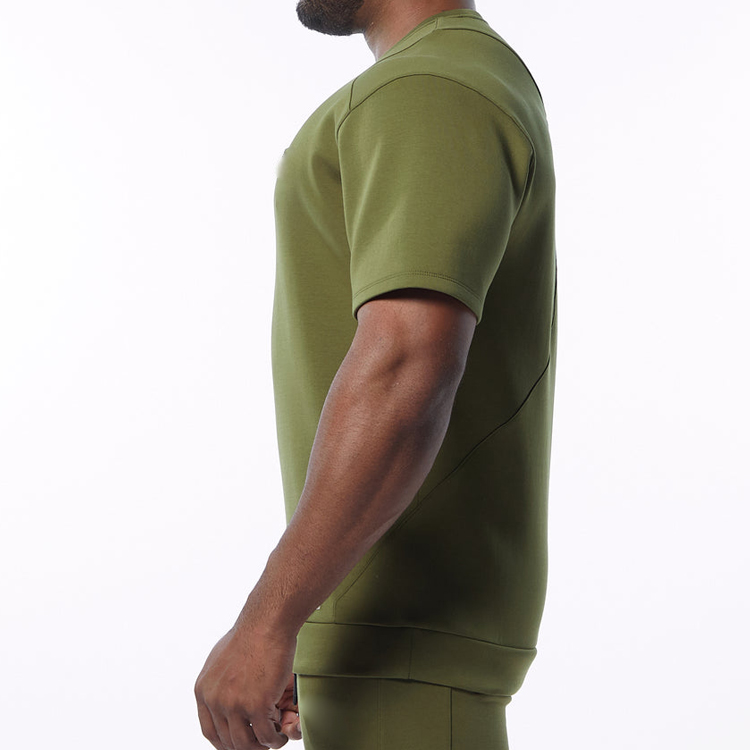 Factory Price Lightweight Crew Neck Plain Workout Sports T Shirts Custom Logo For Men detail pictures