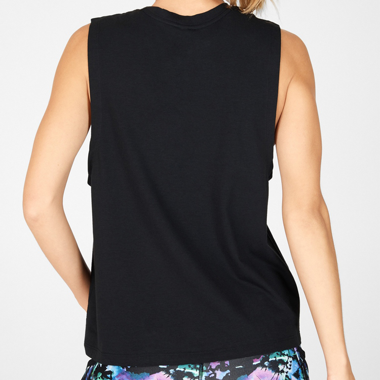Custom High Quality Sports Fitness Gym Workout Loose Fit Tank Tops For Women detail pictures