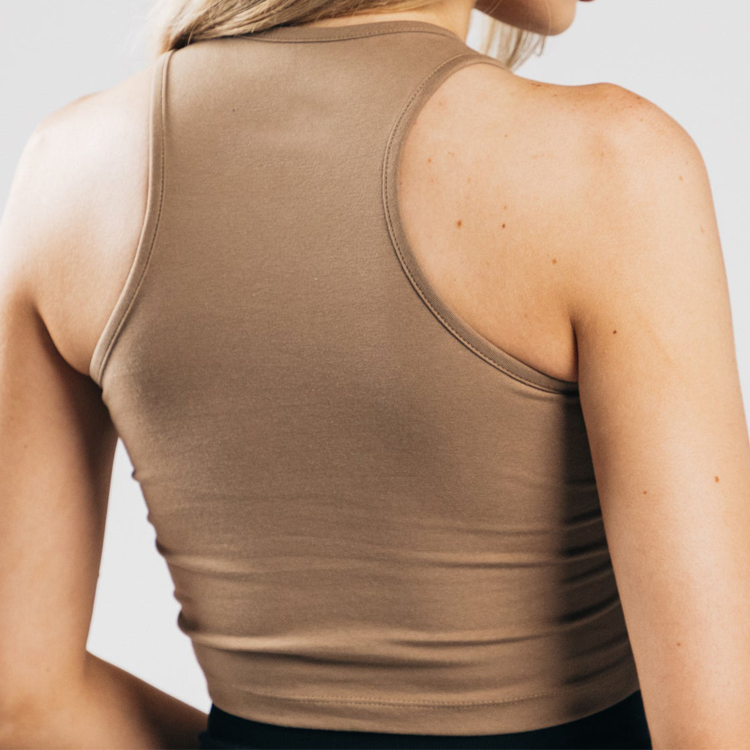 Female Sports Tanks Racer Back Gym Fitness Crop Top Custom Women Yoga Tank Tops detail pictures