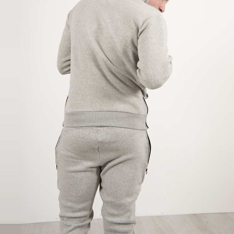 Sport Running Wholesale Custom Logo Mens Slim Fit Sweatsuit Hoodie Jogging Suits Sets detail pictures