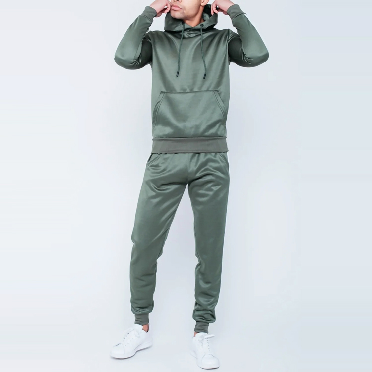 High Quality Polyester Slim Fit Sweatsuit Custom Contrast Tape Tracksuit For Men