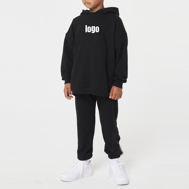 Custom Wholesale Kids Sweat Suit Children Boys Sports Training Blank Fleece Tracksuits