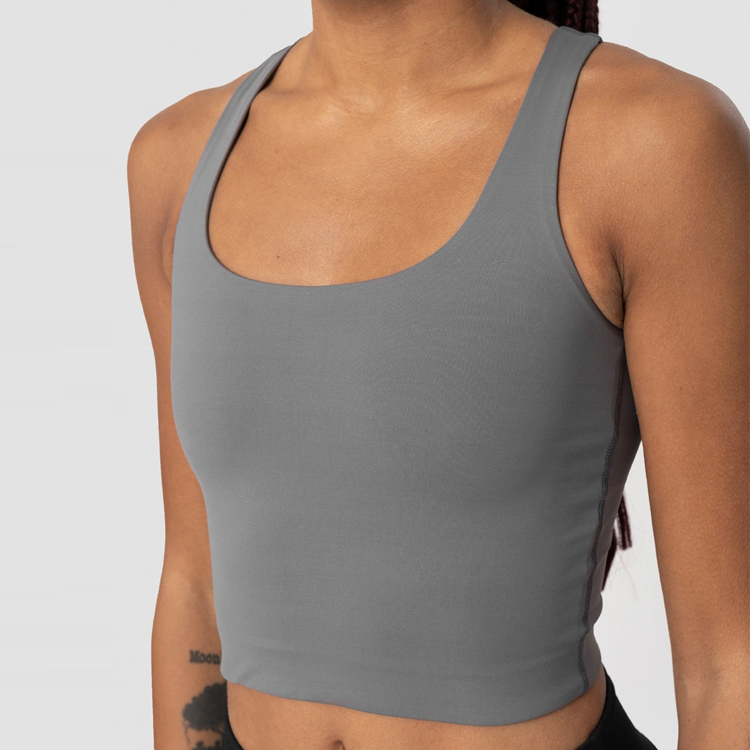 High Stretch Build In Padded Fitness Sports Bra Racer Back Crop Yoga Bra For Women