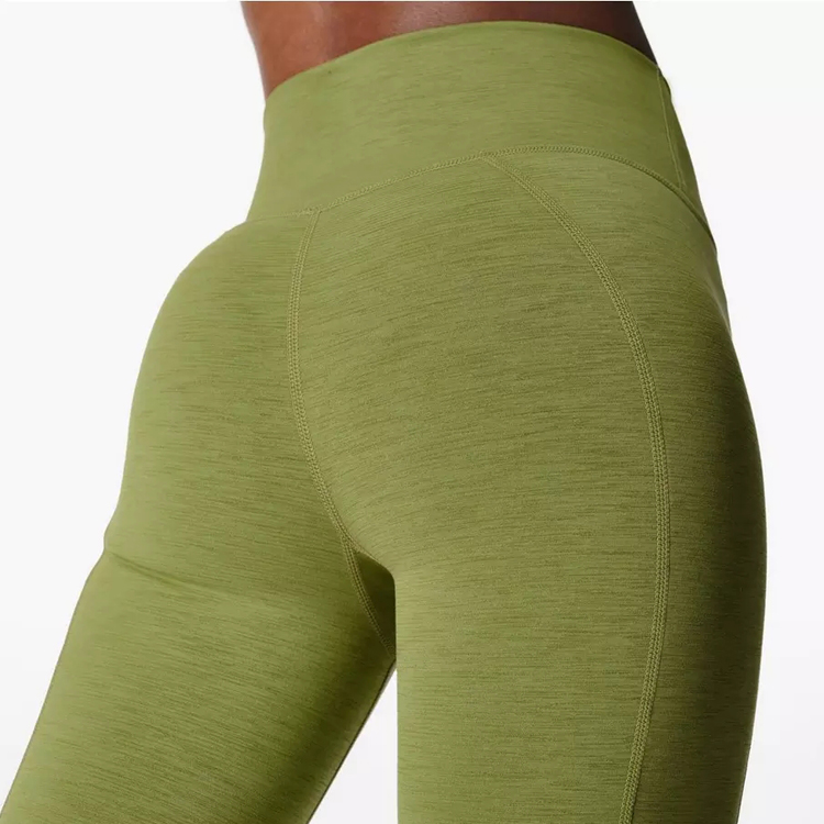High Quality Fitness Yoga tights High Waist Side Pocket 7/8 Workout Gym Leggings Pants detail pictures