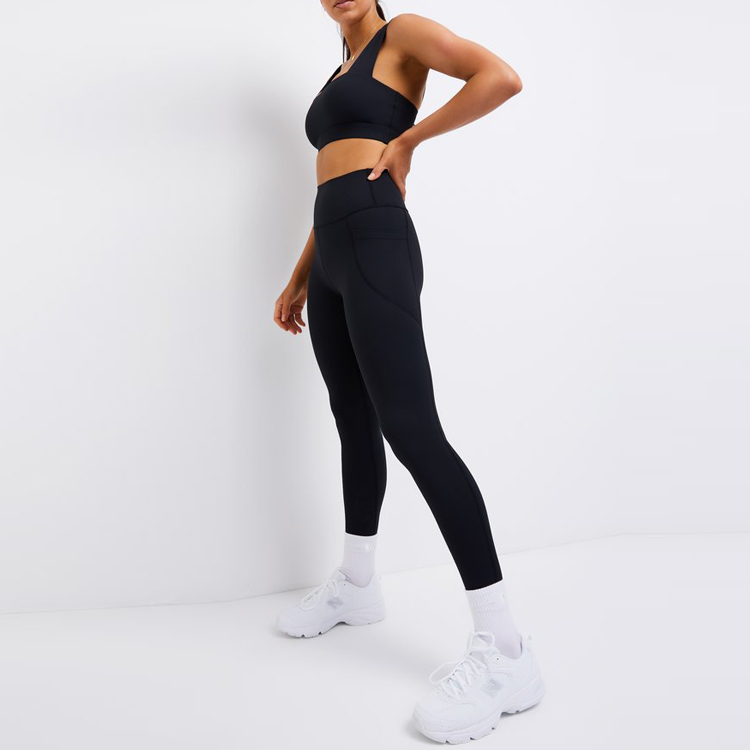 High Quality Customized Design High Waist Workout Fitness Set Two Piece Yoga Suits For Women detail pictures