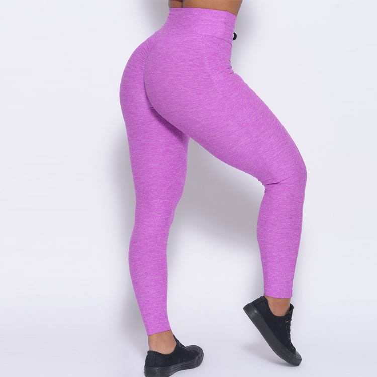 Four Way Stretch Custom Two Piece Yoga Fitness Suit Scrunched Butt Women Yoga Set detail pictures