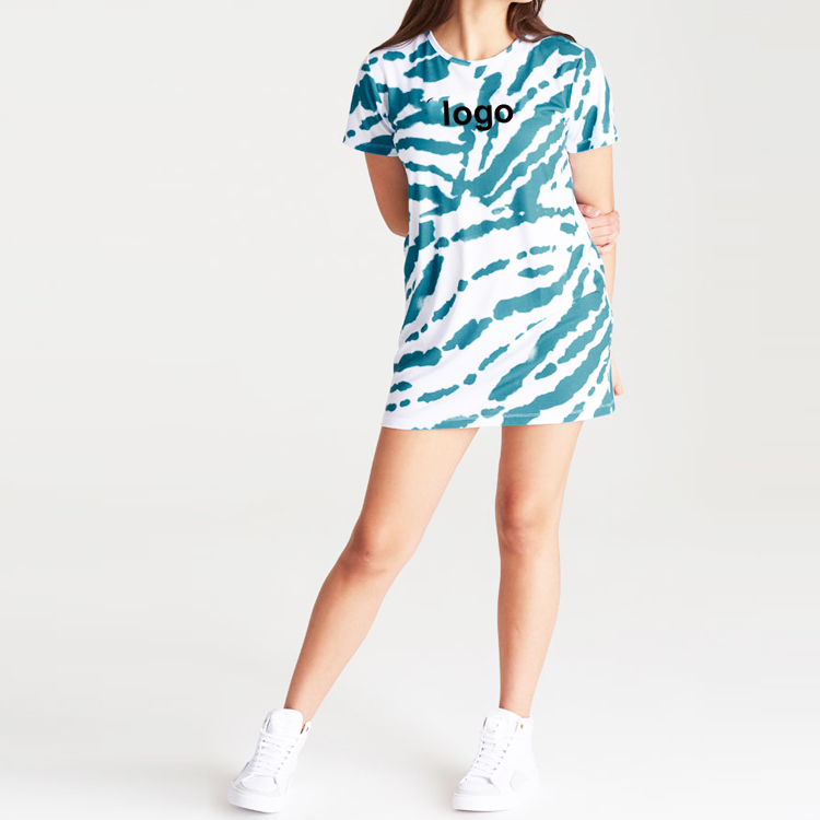 Girls White Tie Dye T-Shirt Custom Cotton Oversize Tops