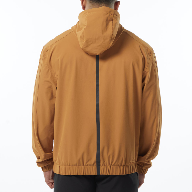 Wholesale Casual Pullover Custom Quarter Zipper Hoody Gym Windbreaker Jacket For Men detail pictures