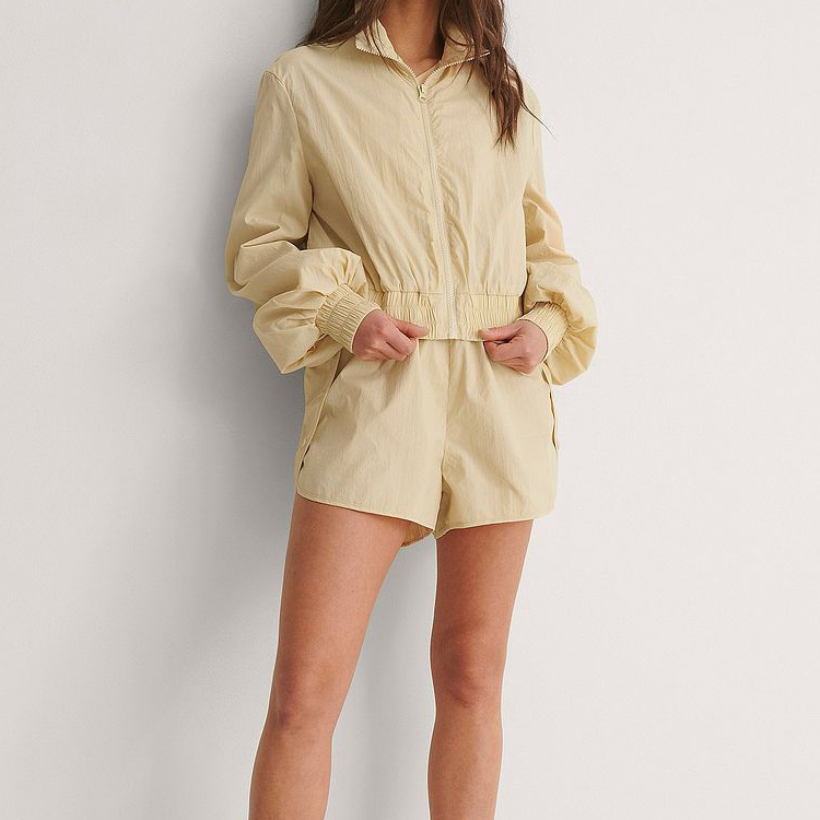 Wholesale 100% Polyester Outdoor Custom Fitness Full Zip Up Track Sports Jackets For Women