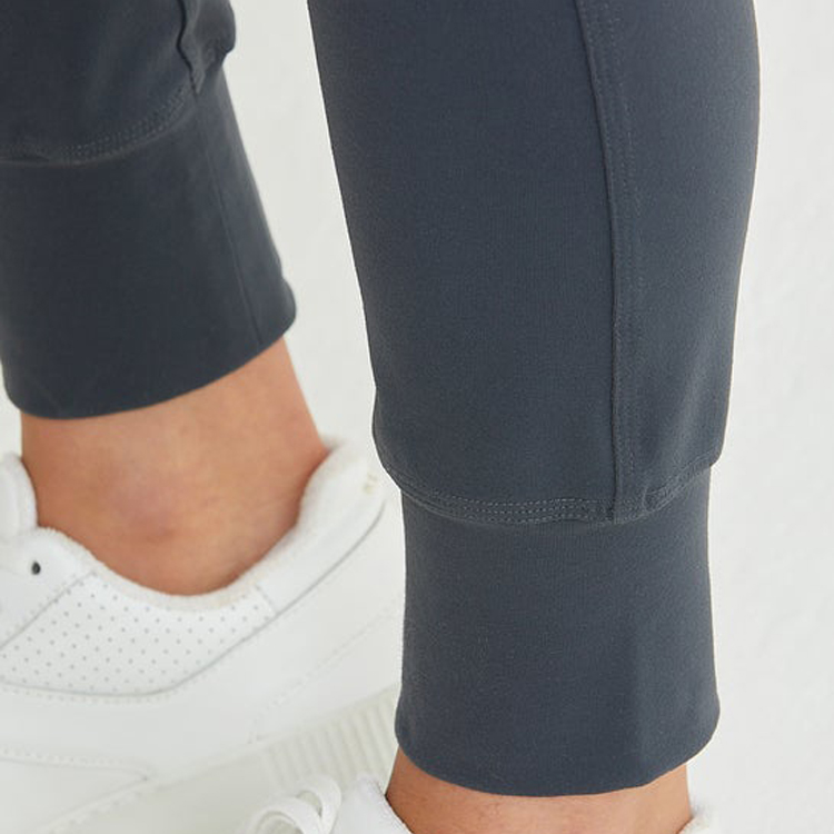 High Quality Stretchable Drawstring Waist Women Custom Slim Fit Sports Jogger Pants detail pictures