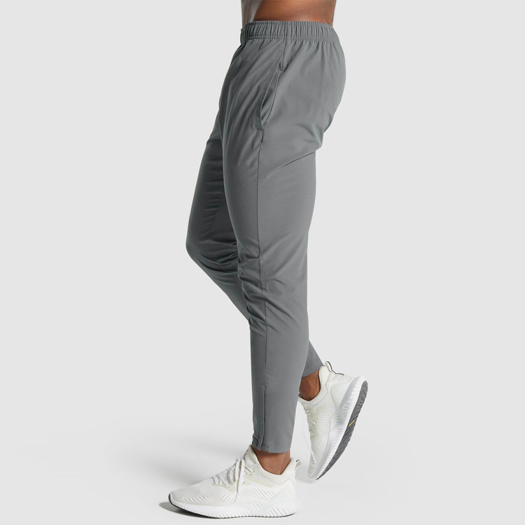 High Quality Four Way Stretch Drawstring Inside Slim Fit Nylon Jogger Pants For Men detail pictures