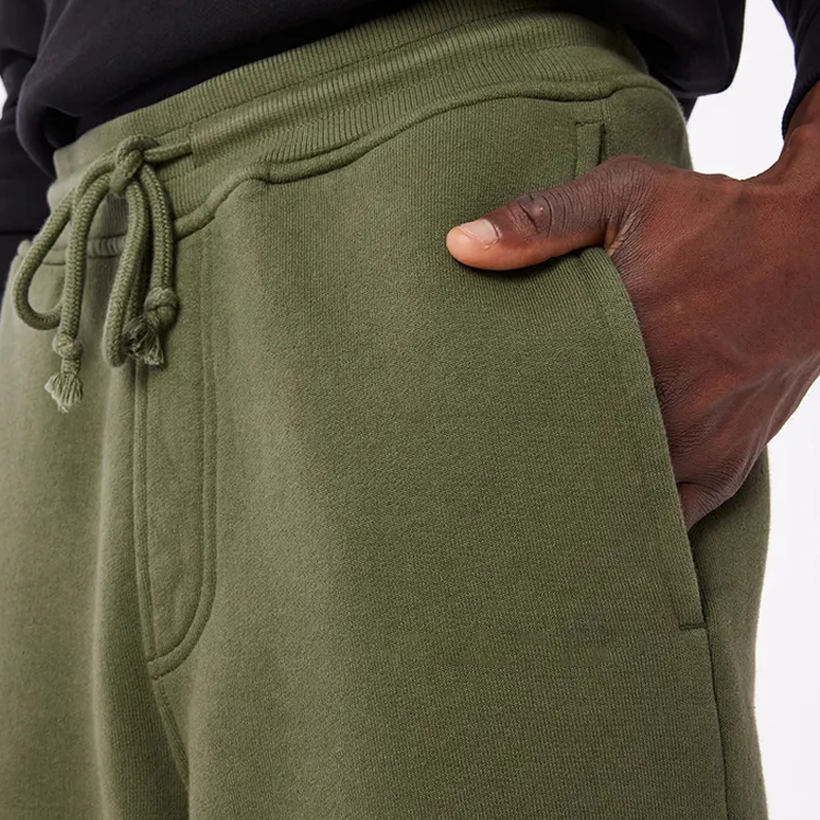 Custom Drawstring Waist Men Jogger Pants High Quality 100% Cotton Sweat Pants With Pocket detail pictures
