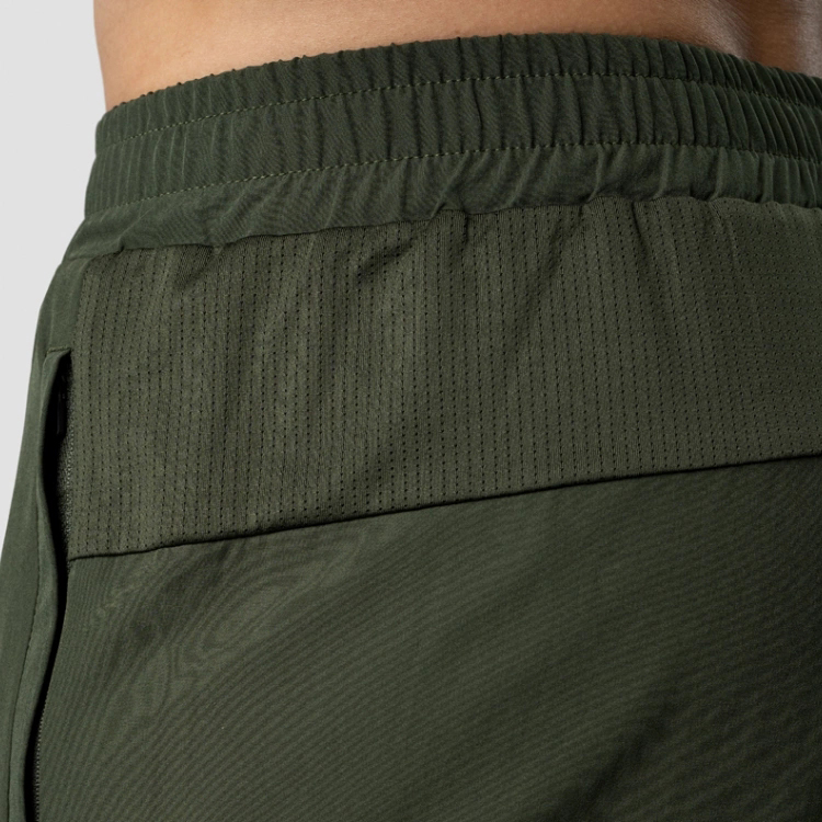 High Quality Polyester Drawstring Waist Men Track Sports Jogger Pants With Zipper Bottom detail pictures