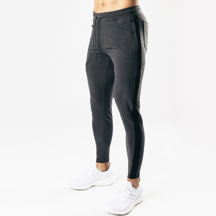Wholesale Four-way Spandex Side Striped Custom Track Pants Men Slim Fit Joggers
