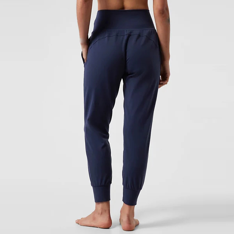 Custom Logo High Waist Ladies Sweatpants Women Sport Gym Joggers With Side Pocket detail pictures