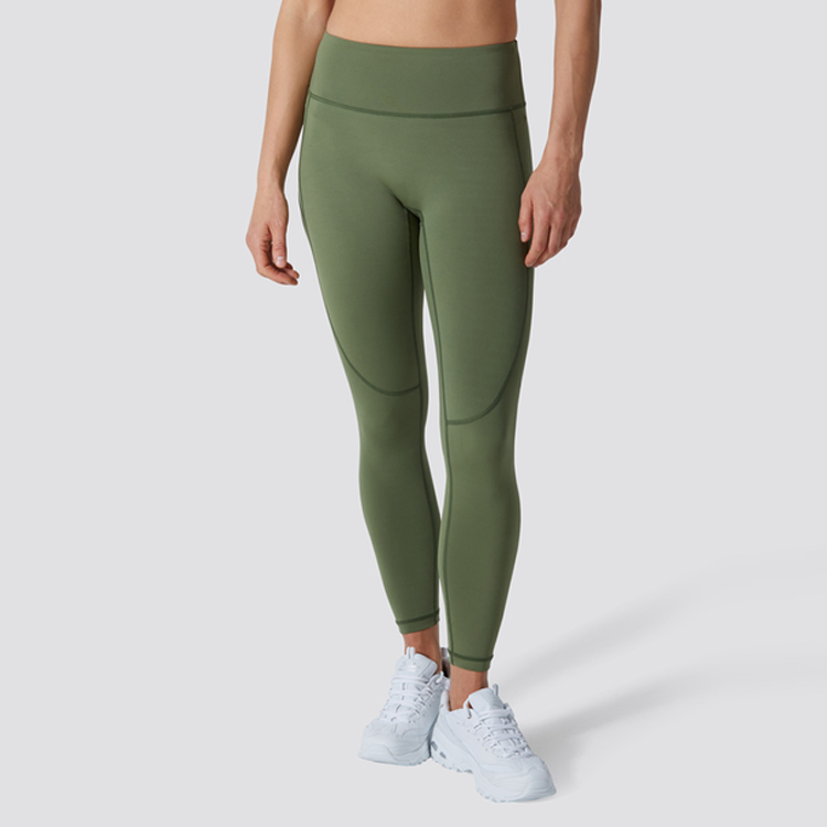 High Waist Four Way Stretch No Front Seam Sport Legging Women Fitness Yoga Tights