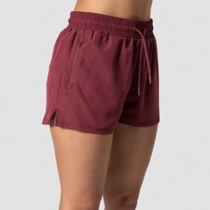 Top Quality Sportswear -
 Custom Workout Sports Wear 4 Way Stretchy Wholesale Women’s Zipper Pocket 2 in 1 Athletic Gym Shorts – AIKA