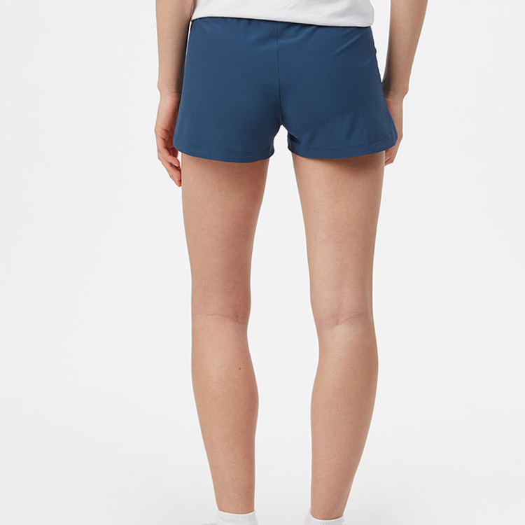 Sweat Wicking Elastic Band Waist Gym Sports Nylon Running Athletic Shorts For Women detail pictures