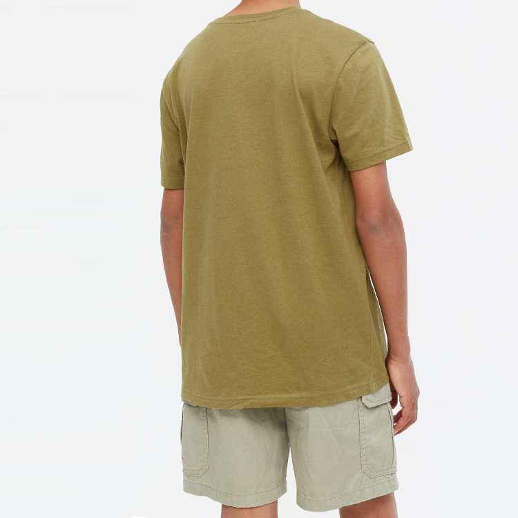 High Quality Soft Cotton Plain Short Sleeve Custom Logo Boys T Shirts For Kids detail pictures