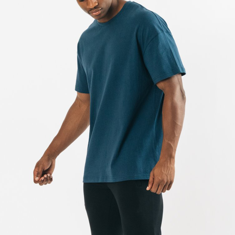Soft Cotton High Quality Men Plain Gym Oversized T Shirts Custom Logo Printing detail pictures