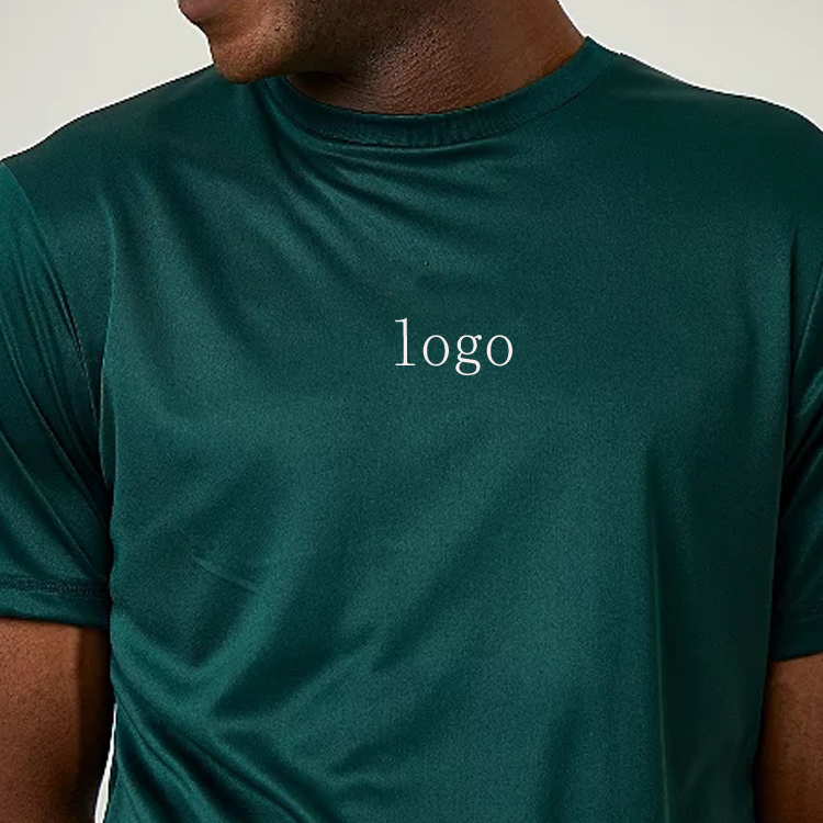 Wholesale Lightweight 92 Polyester 8 Spandex Customized Plain Gym Sports T Shirts For Men detail pictures