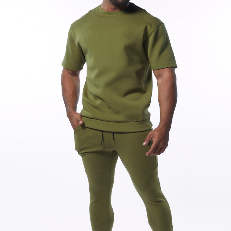 Factory Price Lightweight Crew Neck Plain Workout Sports T Shirts Custom Logo For Men detail pictures