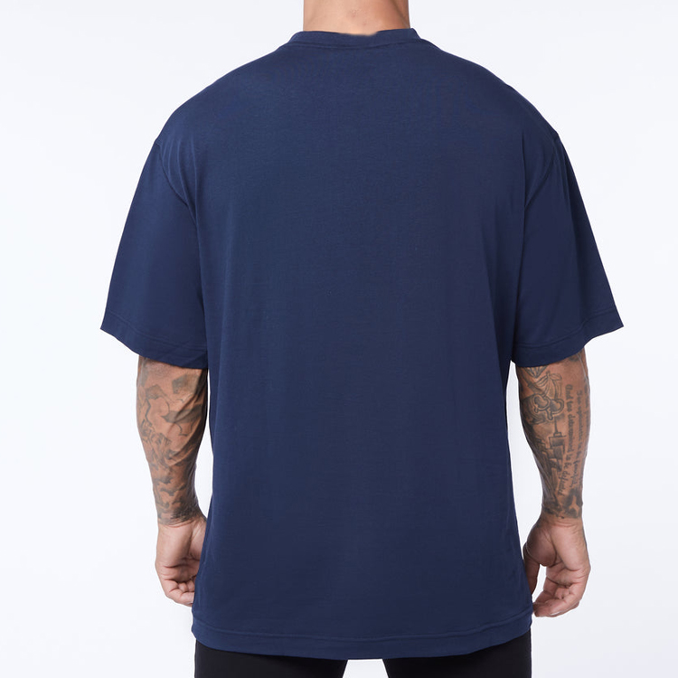 Streetwear 100% Cotton Plain Crew Neck Blank T Shirt Custom Logo Printing For Men detail pictures