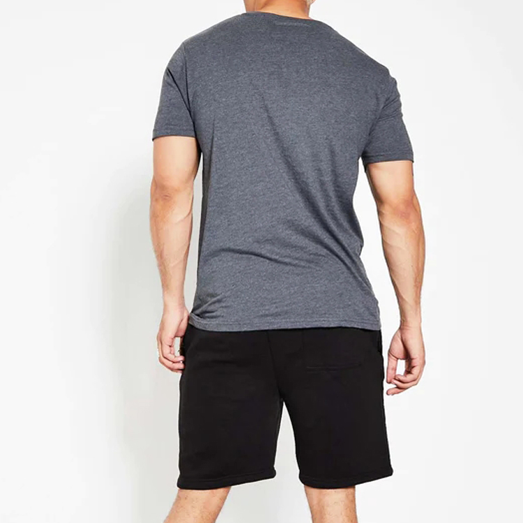 Wholesale High Quality Polyester Muscle Fitted Custom Logo Gym Workout T Shirts For Men detail pictures