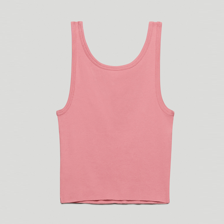 Fashion Girls Workout Gym Four Way Stretch Women Ribbed Yoga Crop Tank Top Custom Logo detail pictures