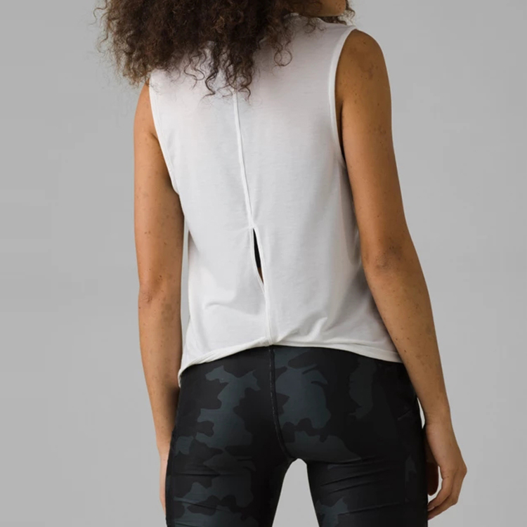 High Quality Breathable Custom Workout Women Sports Gym Fitness Plain Tank Tops detail pictures