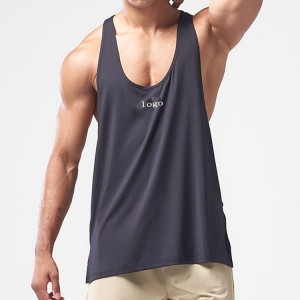 Reasonable price for 92 Polyester 8 Spandex Shirts -
 OEM Factory Fast Dry Custom Racer Back Stringer Muscle Fit Men Gym Plain Tank Tops – AIKA