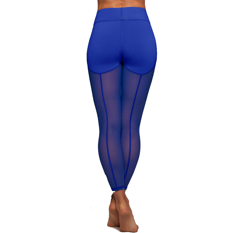 Custom Compression Mesh Bottom High Waist Gym Tights Women Yoga Pants Leggings detail pictures
