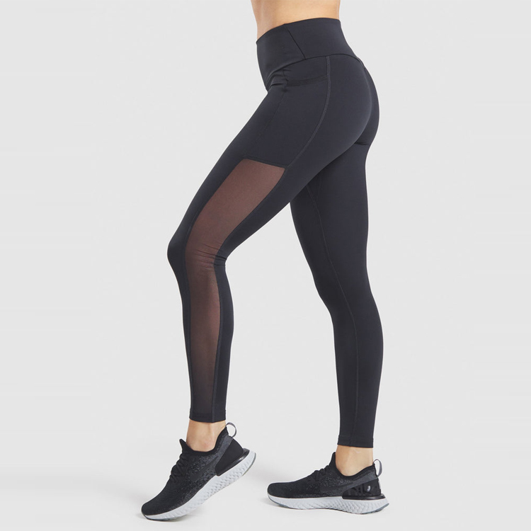 Factory Wholesale Compression Black Tights Active Yoga Pants Woman Fitness Leggings