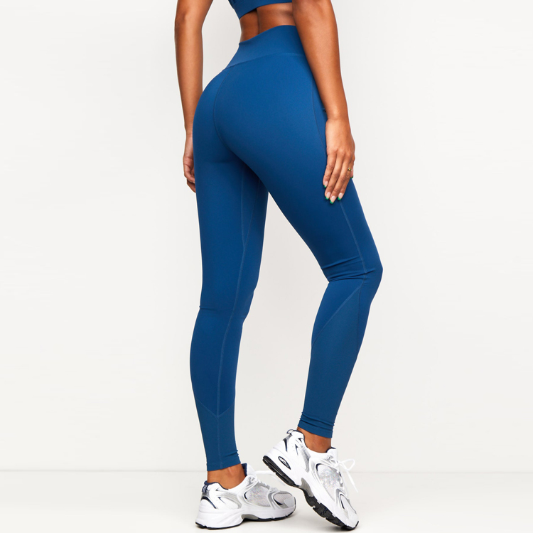 Custom Sweat Wicking High Waist Compression Workout Tights Yoga Leggings For Women detail pictures