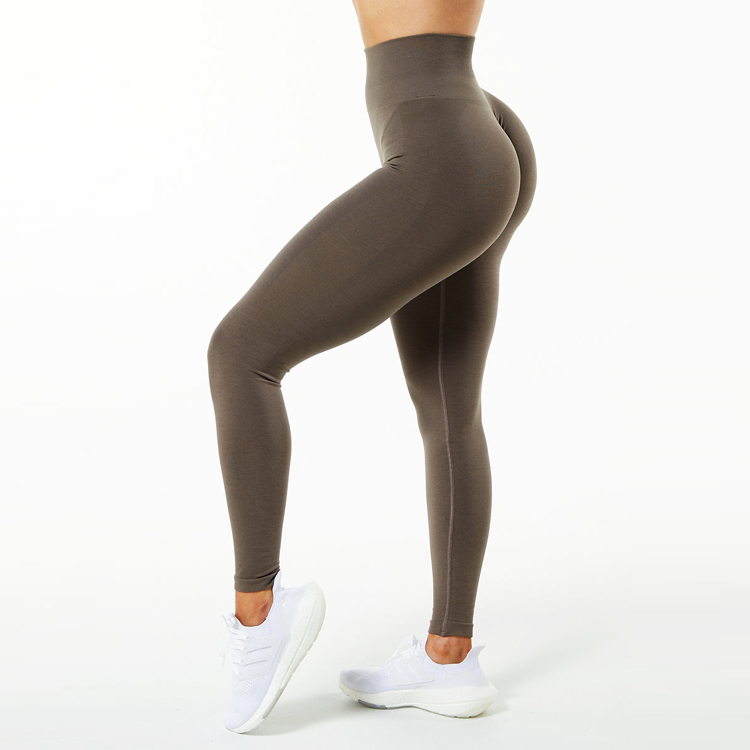 Best Selling High Waist Scrunch Butt Yoga Leggings Women Seamless Gym Tights detail pictures