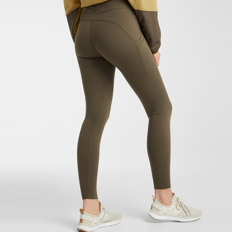 Hot Sell Four Way Stretch Custom High Waist Side Pocket Women Gym Yoga Leggings Tights detail pictures