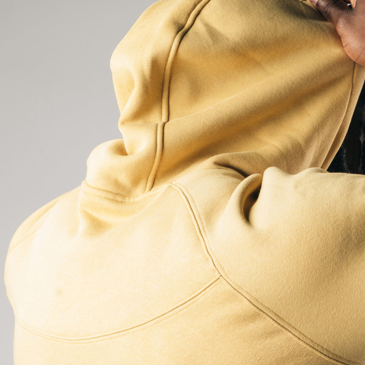 French Terry Cotton Raglan Sleeve Men Workout Pullover Custom Hoodies With Pocket detail pictures