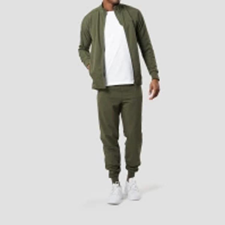 Wholesale Outdoor Custom Logo Slim Fit Full Zip Up Gym Sports Hoodie Jacket For Men detail pictures