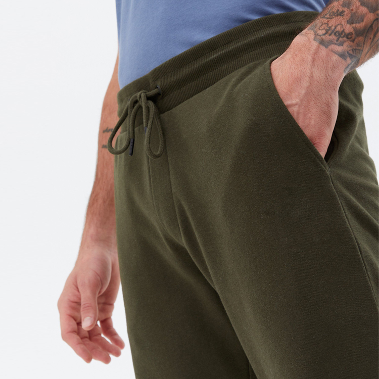 Wholesale French Terry Cotton Drawstring Waist Jogger Sweat Pants For Men With Pockets detail pictures