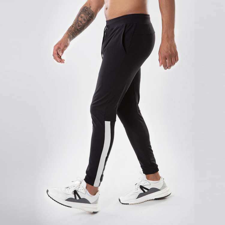 Custom Made Fitness Wear Slim Fit Workout Training Contrast Calf Panel Men Sports Joggers