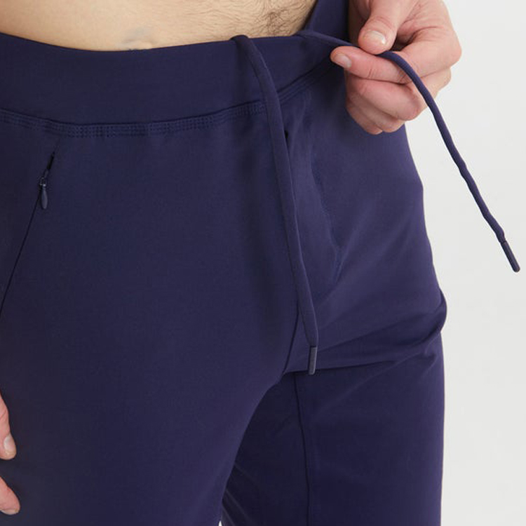 Lightweight Quick Dry Zipper Pocket Sports Track Pants Custom Gym Jogger Pants For Men detail pictures