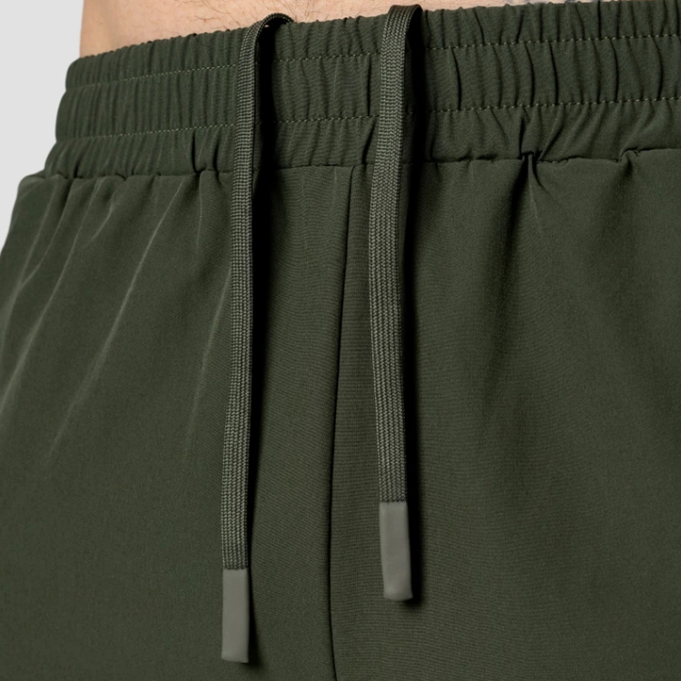 High Quality Polyester Drawstring Waist Men Track Sports Jogger Pants With Zipper Bottom detail pictures