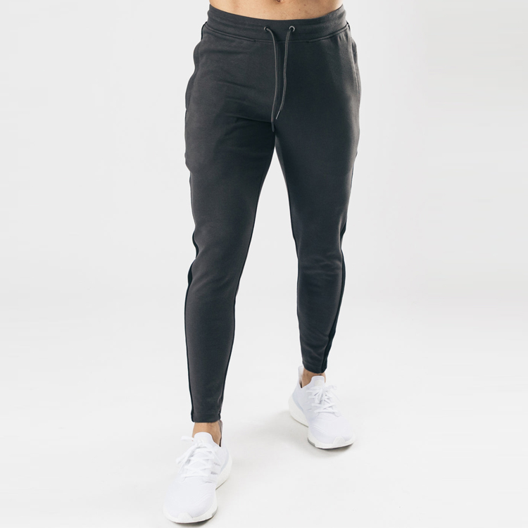 Wholesale Four-way Spandex Side Striped Custom Track Pants Men Slim Fit Joggers detail pictures