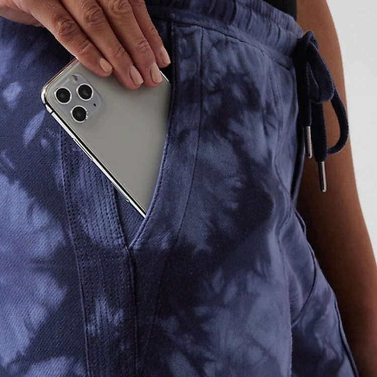 Custom Drawstring Waist Wholesale Workout Tie Dye Cotton Jogger Pants For Women detail pictures