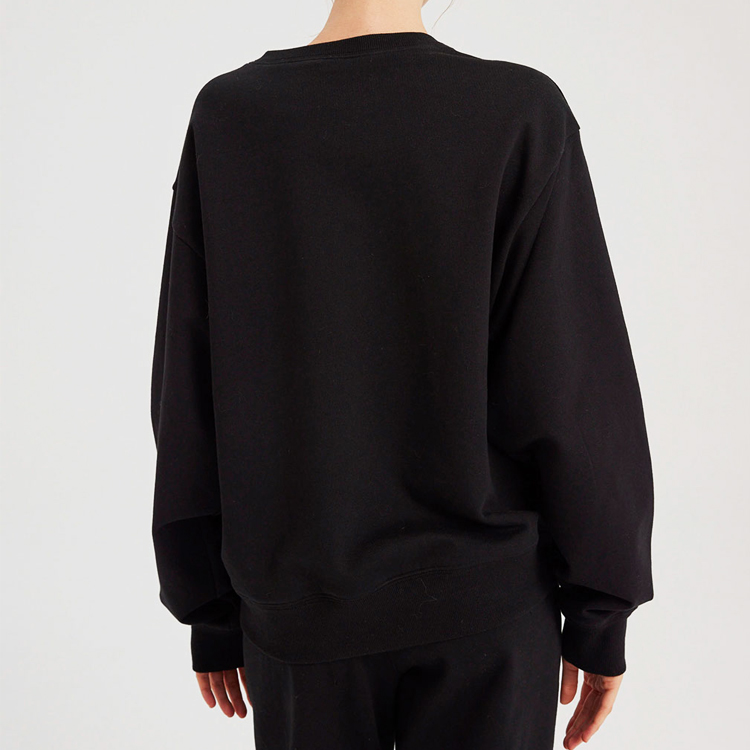 OEM 80 Cotton 20 Polyester Crew Neck Women Sweatsuit Custom Jogger Tracksuit Set detail pictures
