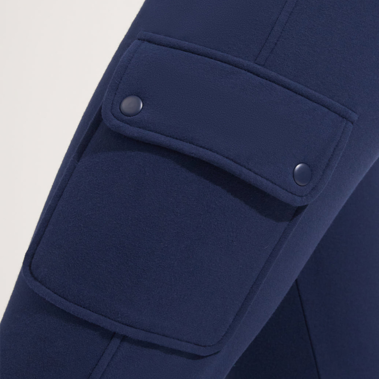 Wholesale Custom Drawstring Waist Cargo Pocket Women Slim Fit Jogger Sweat Pants detail pictures
