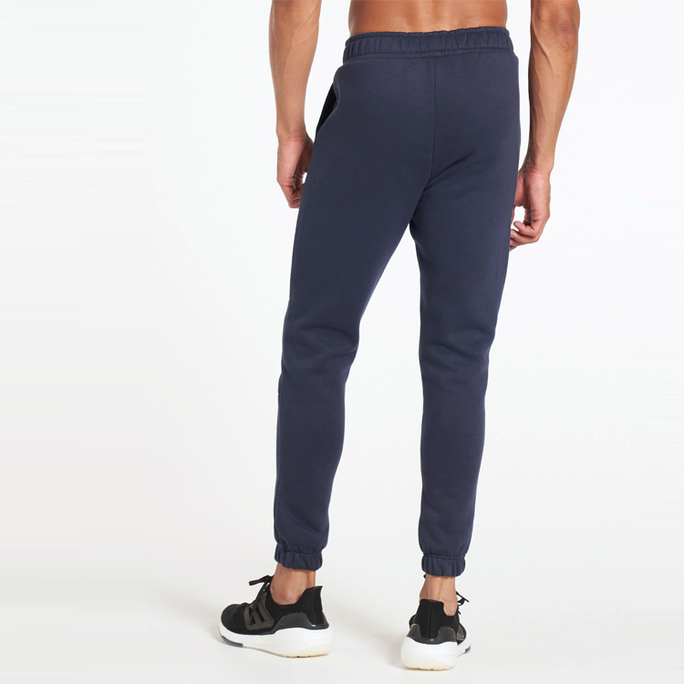Custom High Quality Elastic Waist Slim Fit Fleece Sports Sweatpants Men Joggers detail pictures