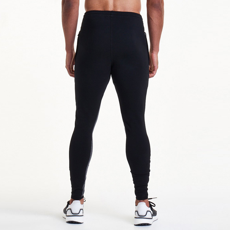High Quality Custom Embroidery Logo Workout Men Fitness Slim Fit Tapere Jogger Pants detail pictures